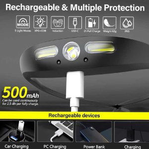 هدلایت 350 لومن سنسوردار خفاشی