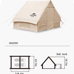 چادر GLAMPING بادی GEM برند نیچرهایک مدل NH20ZP009