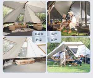 چادر گلمپینگ کینگ کمپ (KingCamp Khan) مدل KT2401_GREY