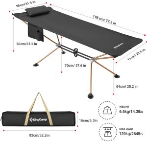 تخت تاشو کینگ کمپ (KingCamp Folding Bed) مدل KC2140