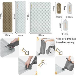 زیرانداز کیسه خواب 2 نفره نیچرهایک مدل CNK2450WS012