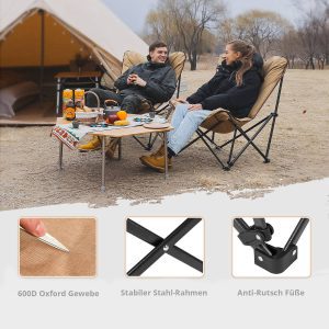 صندلی تاشو لوکس کینگ کمپ مدل KC2224