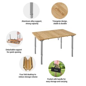 میز تاشو کینگ کمپ مدل KC1913