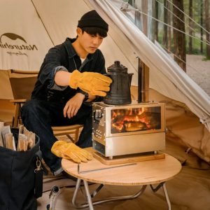 بخاری هیزمی استیل نیچرهایک مدل NH21SK004